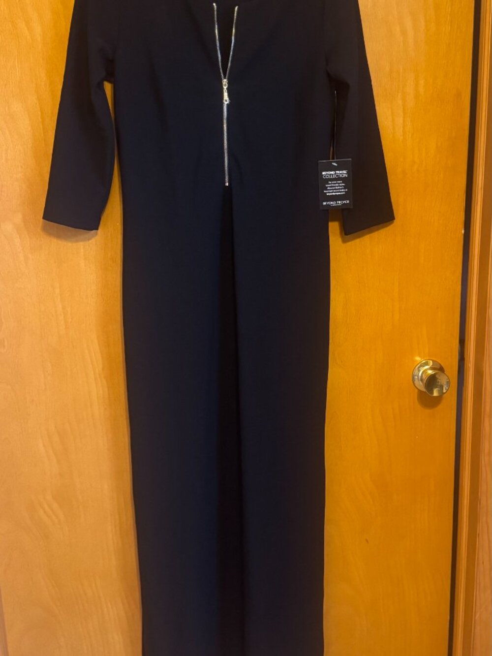 Maxi Dress - Boston Proper Beyond Travel Collection. 56" long with Gold Zipper